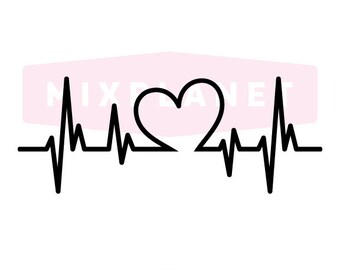 Download Heart beat svg | Etsy