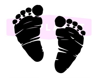 Download Baby footprint svg | Etsy