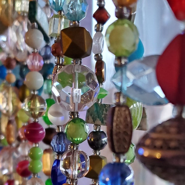 Beaded Curtain Window Etsy