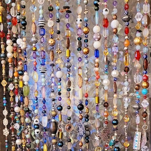 Bead Curtain made using Gemstone, Glass, authentic materials