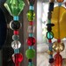 Bead Curtains for window Bohemian Sun catcher colorful authentic gemstones Czech glass Crystal, Metal, Acrylic