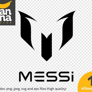 SPRZEDAŻ Messi Logo Silhouette png jpg svg eps pliki wysoka rozdzielczość BV-SP-0033