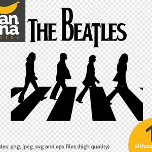 SALE The Beatles Road Silhouette png jpg svg eps Dateien hohe Auflösung