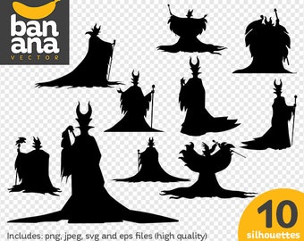 SALE Maleficent png jpg svg eps files high resolution BV-FA-0040
