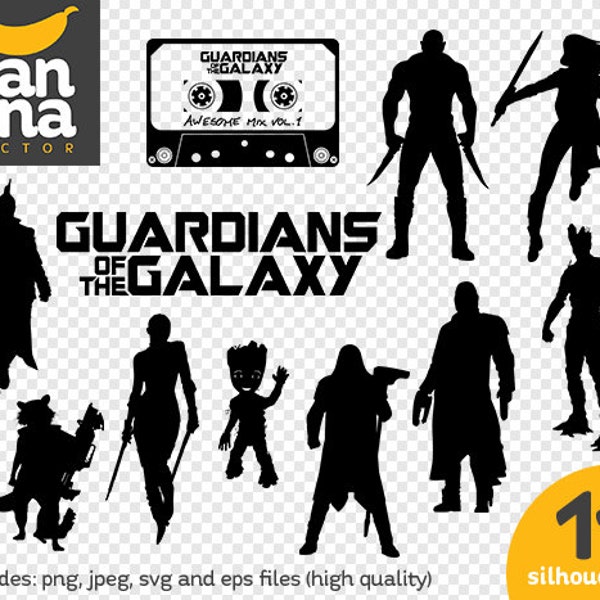 SALE Guardians of the Galaxy png jpg svg eps files high resolution BV-FA-0120