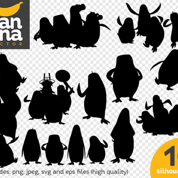 SALE Penguins of Madagascar png jpg svg eps files high resolution BV-FA-0049