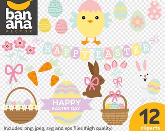 SALE Easter Clipart png jpg svg eps files high resolution BV-CO-0017