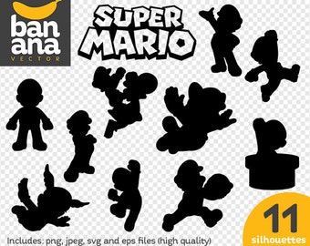 WYPRZEDAŻ Super Mario Bros png jpg svg eps pliki wysoka rozdzielczość BV-FA-0092