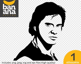 VENTE Han Solo Silhouette png jpg svg eps fichiers haute résolution