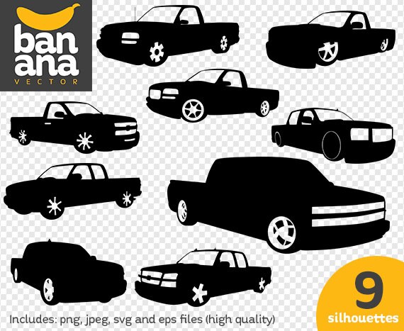Free Free 302 Svg Lowered Chevy Truck Silhouette SVG PNG EPS DXF File