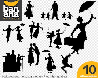 SALE Mary Poppins png jpg svg eps files high resolution BV-FA-0085
