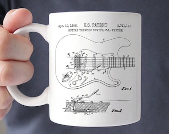 Mens Guitar Gift for Music Lover Gift for Guitar Player Gifts for Musician Gift for Him Guitar Mug Music Teacher Gift Guitar Gifts P114
