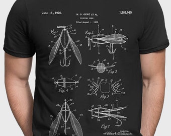 Fisherman T-Shirt Gift For Fisherman, Surface Fishing Lure Shirt Gift For Outdoorsman, Gift For Fishing Dad, Fishing Husband P258