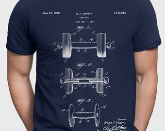 Regalo de camiseta de levantamiento para levantador de pesas, regalo de camisa de entrenamiento para él, camisa de gimnasio para novio, camiseta de levantamiento de pesas, campana tonta P076