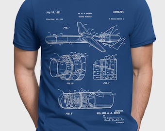 Guided Missile Patent T-Shirt, Air Force Military Gift For Military Veteran, Cold War Gifts For Military Historian P211