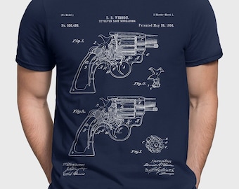 Smith And Wesson T-Shirt Gift For Gun Lover, Husband Gun T-Shirt Gift For Him, 2nd Amendment Gift, Revolver Gift For Gunsmith Shirt P557