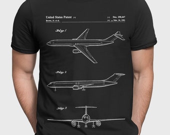 Boeing 777 Patent T-Shirt, Commercial Pilot Gift For New Airplane Pilot, Flight Crew T-Shirt Gift For Pilot, Aviation Engineer P182