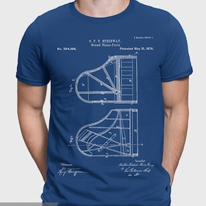 Steinway Piano Shirt, Piano Player Patent T-Shirt, Gift For Piano Player, Piano Teacher, Pianist Gift For Piano Lover P120