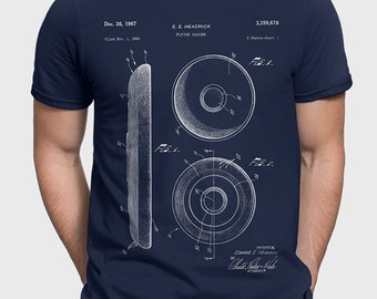 Frisbee T-Shirt, Ultimate Frisbee Shirt For Frisbee Fan, College Frisbee Shirt, Unique Frisbee Patent Shirt Gift, Frisbee Disc Golf P262