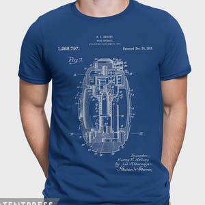 Military History Shirt Gift For Military Husband, Ww1 History Gift For Army Dad, Army Veteran T-Shirt For Military Gift, WW1 Grenade P221