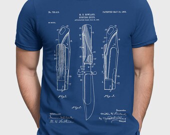 Hunting Knife Gift For Hunting Dad, Hunting Gift T-Shirt For Husband, Outdoorsman Hunting Gift Idea For Him, Cabin T-Shirt Hunting Tee P247