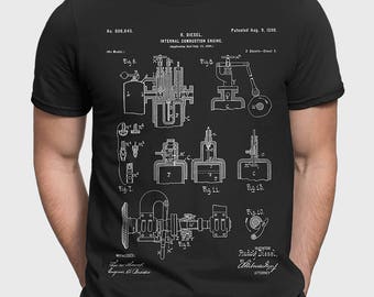 Diesel Engine T Shirt Gift For Mechanic, Mechanic T-Shirt Gift For Car Lover, Handy Man Car Enthusiast Gift For Husband, Truck Driver P439
