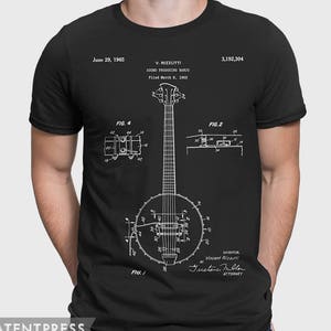 Gift For Banjo Player, Banjo T-Shirt Gift For Banjo Lover, Banjo Teacher Tshirt, Bluegrass Gift For Musician, Music Lover Banjo T Shirt P235
