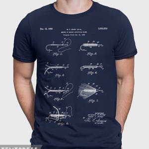 Fishing T-Shirt, Fly Fishing Shirt, Fishing Gift For Fisherman, Fishing Gift For Men, Gift For Dad Patent T Shirt P047