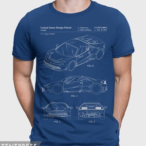 Ferrari T-Shirt Gift For Ferrari Enthusiast, Ferrari Sports Car, Ferrari Super Car Gift For Him, Ferrari Shirt Gift For Husband Tee P443
