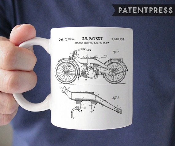 Harley Davidson Gift for Men Gifts Motorcycle Gifts Harley Patent Motorcycle Wedding Gift for Mechanic Gift Fathers Day Gift P156