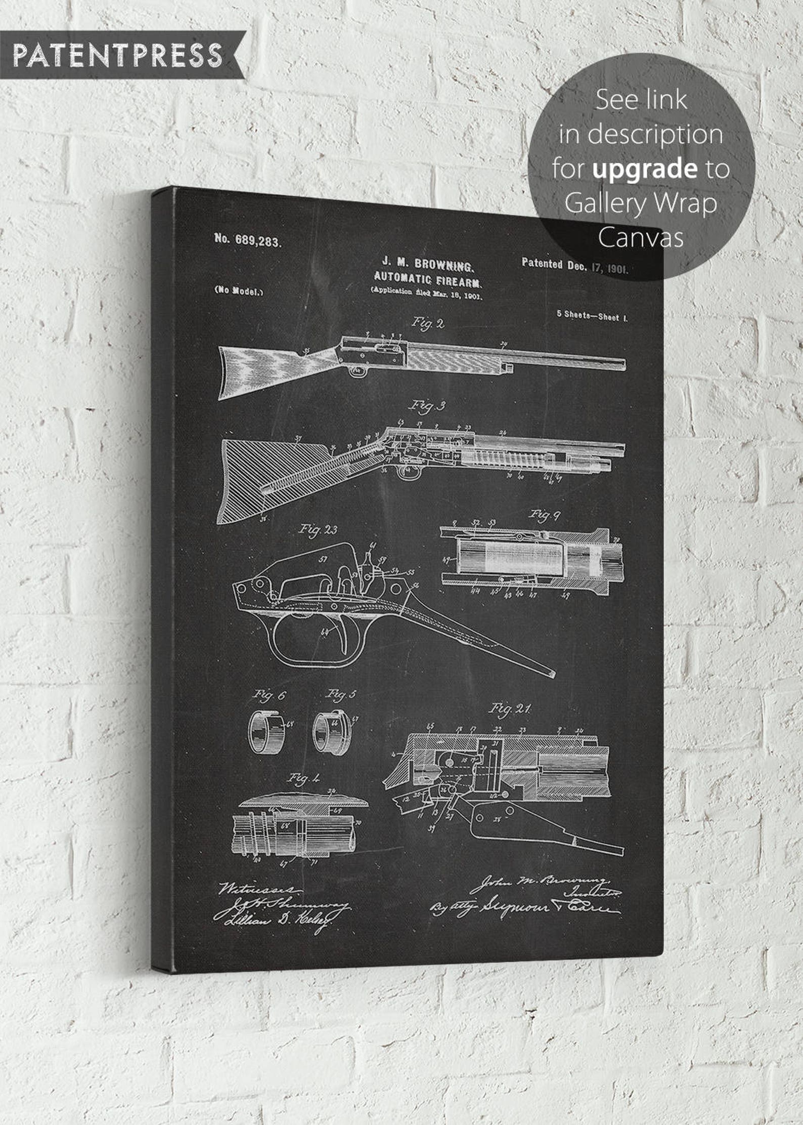 Shotgun Antique Gun Art Print Gun Wall Decor Firearm Art Etsy