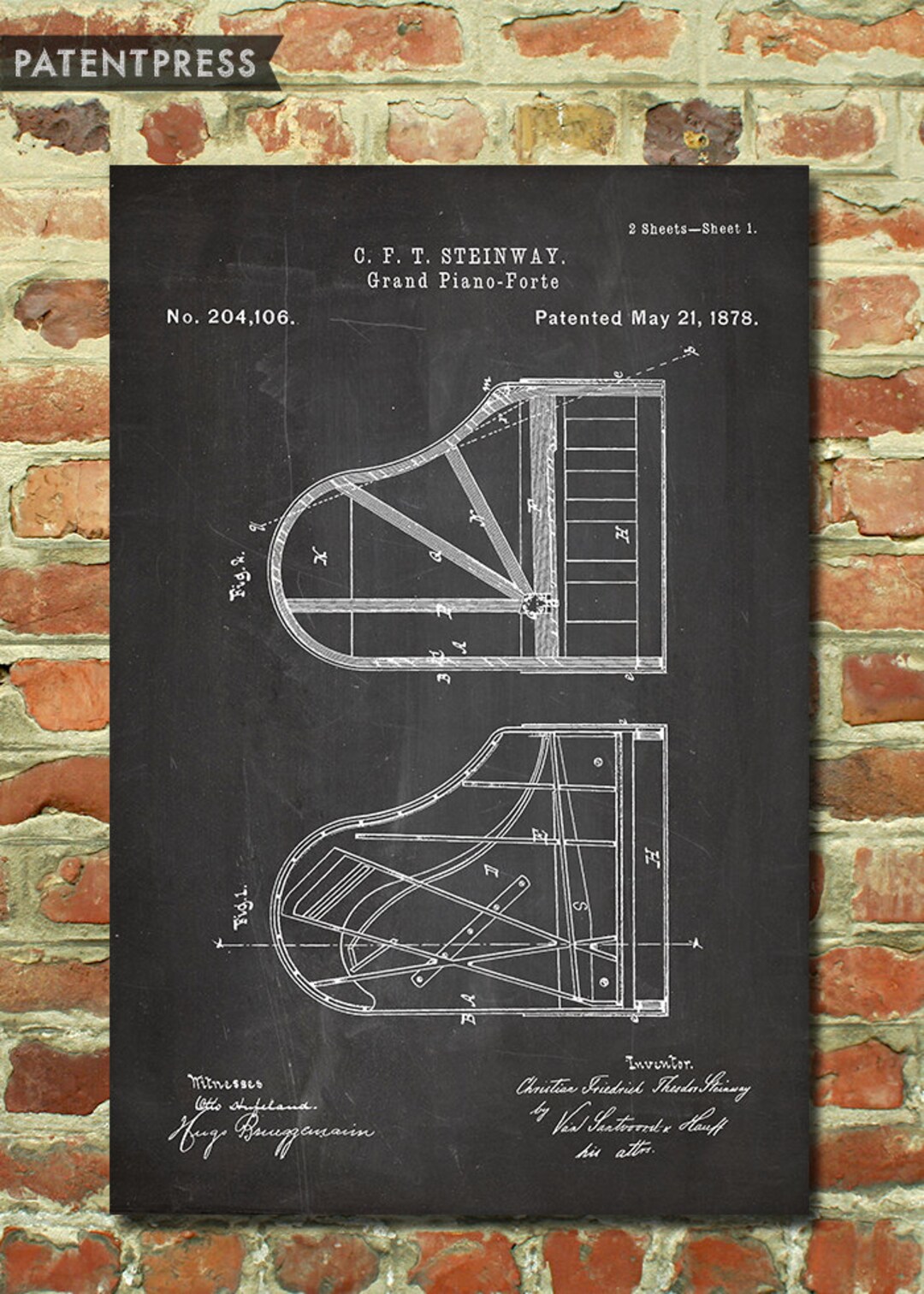 Grand Piano Art Print Gift for Pianist Gift Musician Gift - Etsy