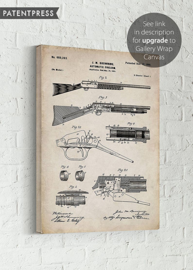 Shotgun Antique Gun Art Print Gun Wall Decor Firearm Art Etsy