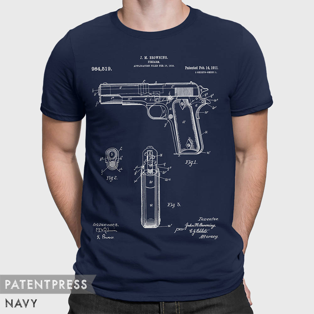 Colt T-Shirt Gift For Gun Lover, Colt 1911 Pistol Shirt Gift For Husband, Shooting Gift For Dad, Gun Shirt, Gun Gifts For Him, Colt 45 P167