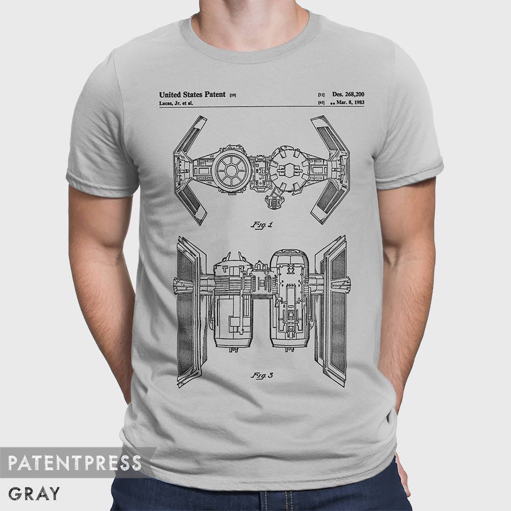 Camiseta Star Wars TIE Fighterprint Para Hombre