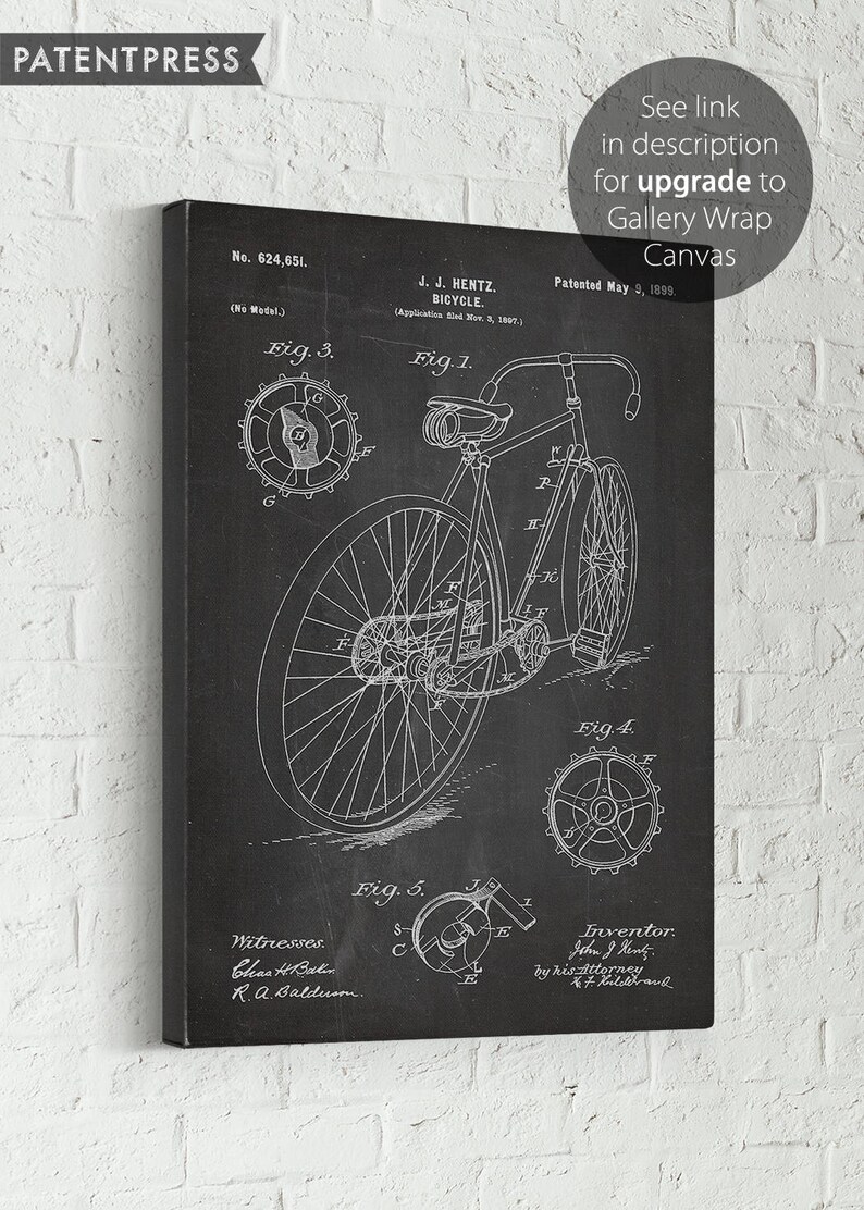 Bicycle Art Gifts for Cyclists Gift Idea Bicycle Wall Art Etsy