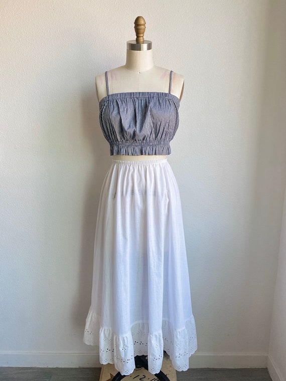 You Babes 80’s does Edwardian Prairie Eyelet Slip