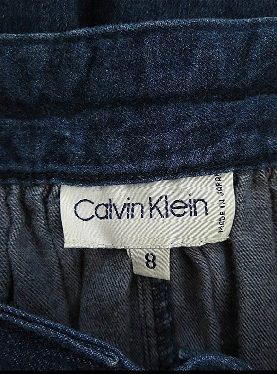 Rare Vintage Calvin Klein 90s 1990s Jeans Skirt |… - image 8