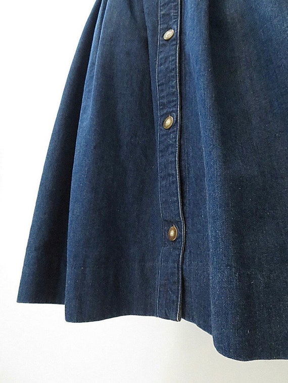 Rare Vintage Calvin Klein 90s 1990s Jeans Skirt |… - image 7