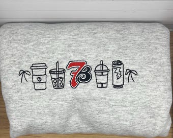 7 Brew Inspired Drink Lineup Sweatshirt