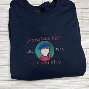 Embroidered Vintage American Girl Molly Inspired Sweatshirt
