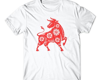 2021 Year of the Ox Chinese New Year clothes Parent and child matching T-shirt