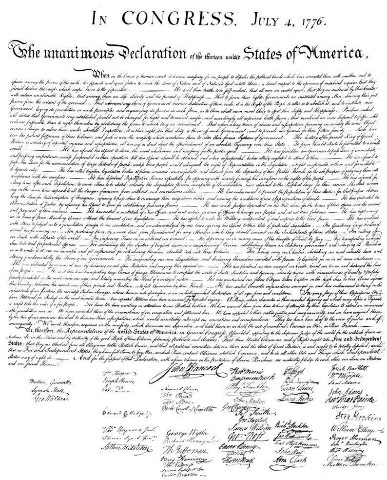 declaration of independence shirt