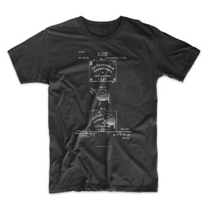 Ouija Board T-shirt. Ghost Spirit Shirt Tee. Patent Print Blueprint Ringspun Cotton Unisex. Sizes S-3X. Black, Red, White, or Gray.