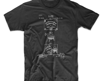 Ouija Board T-shirt. Ghost Spirit Shirt Tee. Patent Print Blueprint Ringspun Cotton Unisex. Sizes S-3X. Black, Red, White, or Gray.