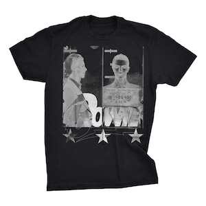David Bowie Star T-Shirt. David Bowie Shirt 1975 Mugshot. Music T-shirt. Graphic Tee. Gift idea. Gift for him. Gift for her. Cotton Soft Tee