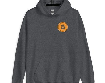 Bitcoin Logo Hoodie | Crypto Sweatshirt for Bitcoin Enthusiasts | Blockchain Cryptocurrency Pullover