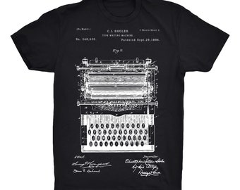 everyone typewriter regular collar shirt (NAVY) | everyone