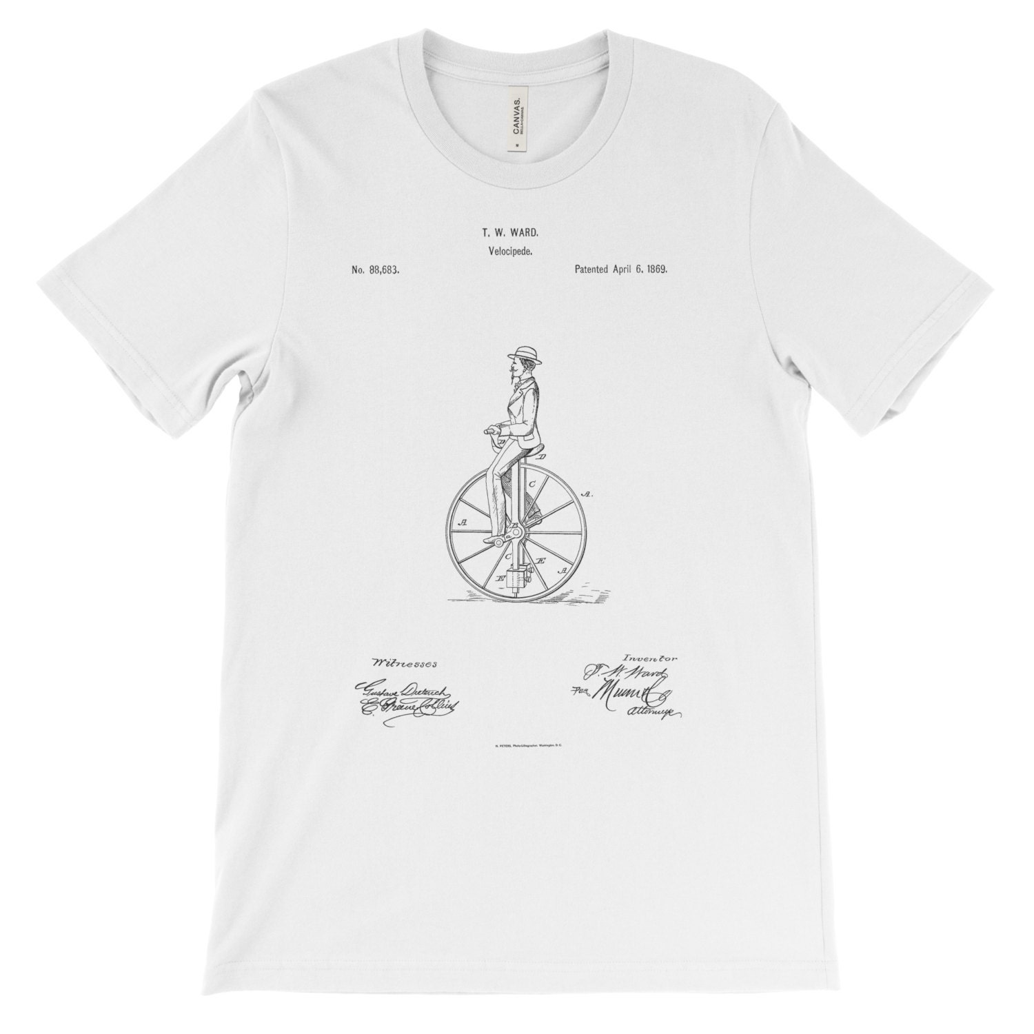 Unicycle Patent Tshirt. Unicycle Shirt Clothing Tee Unicycle Etsy