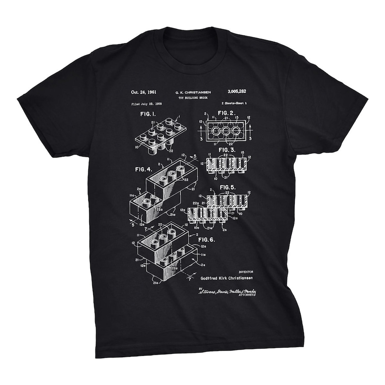 LEGO Brick Patent T-Shirt.